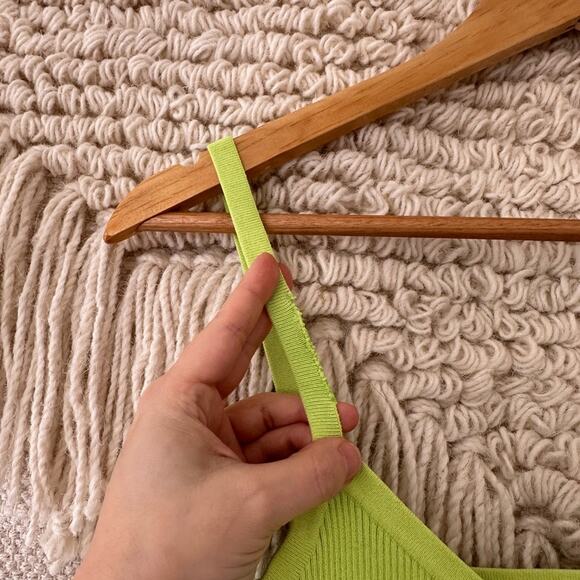 Lapointe Green Cropped Tank - Picture 7 of 8